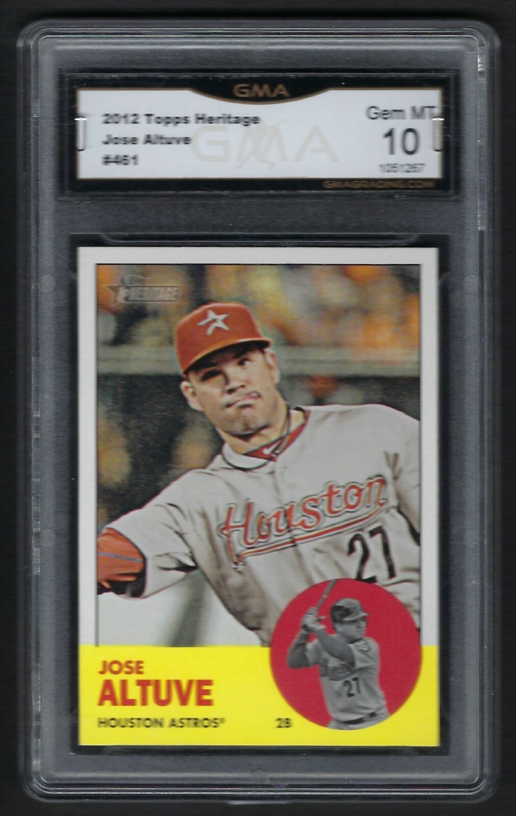2012 Topps HERITAGE Short Print *** JOSE ALTUVE   SP# 461 Graded   GEM MINT