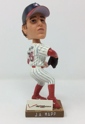 J.A. HAPP VERIZON PROMOTION BOBBLEHEAD-PHILA. PHILLIES/ LAKEWOOD BLUE CLAWS-2009
