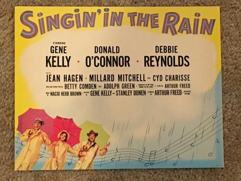 SINGING IN THE RAIN  GENE KELLY  DEBBIE REYNOLDS  TC 1952 