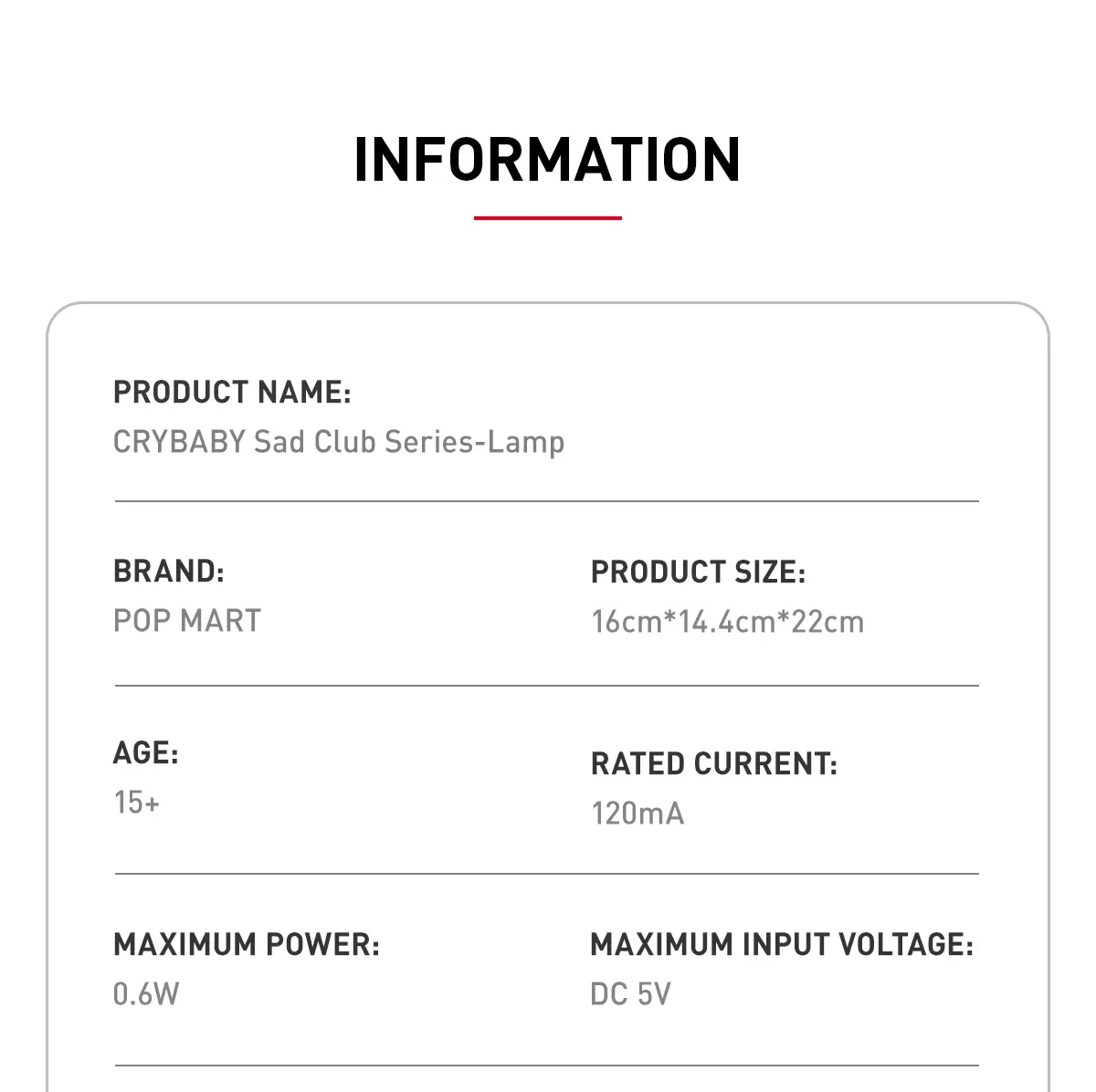 CRYBABY Sad Club Series-Lamp Bedside Lamp Desk Lamp HOT | eBay