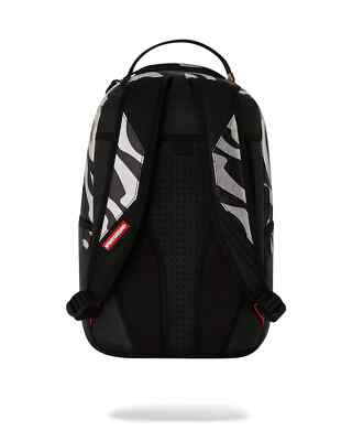 Sprayground Zebra Drip DLXSV Backpack🔥New Black Metallic Silver