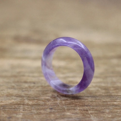 Women Men Natural Quartz Crystal Finger Ring Healing Stone Lovers Circle Jewelry - Picture 89 of 133