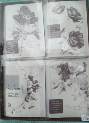Hot Hues! Floral Note Card Collection, 12 count, New, Sealed Box, Quite Lovely!