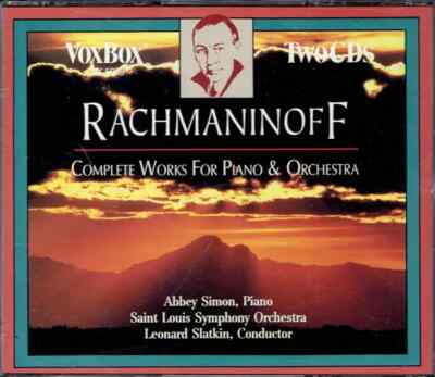 2xCD Rachmaninoff Complete Works For Piano & Orchestra voxbox