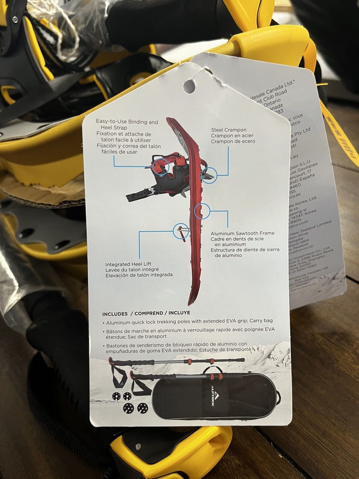 New! Alptrek Pro 821 Snowshoes With Carrying Bag & Trekking Poles eBay