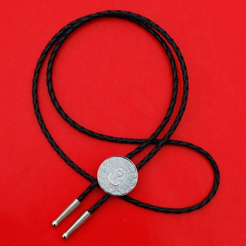 1/4 oz .999 Silver Round Bolo Tie - Old World Style Egyptian King Tut w/Pyramid - Picture 3 of 23