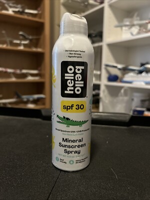 Hello Bello Spf 30 Mineral Sunscreen Spray, 5 Oz Spray Can