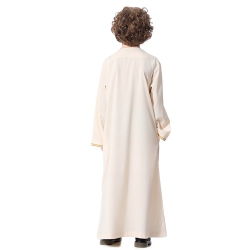 Muslim Kids Boys Thobe Kaftan Dishdasha Thoub Abaya Islamic Robe Arab Clothing - Picture 41 of 64