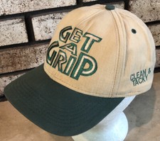 Get a Grip Clean & Tacky Baseball Hat Cap Leather Strapback Made in USA by Roxxi