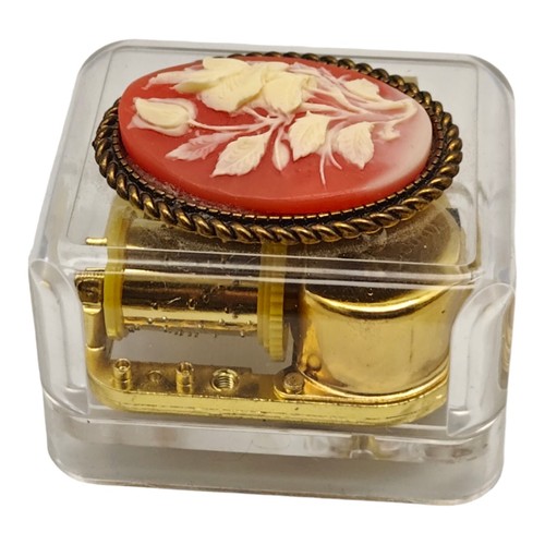 The Swan Lake Music Box Trasparente Funzionante Vintage Twist Look Vittoriano Cabochon - Foto 10 di 10