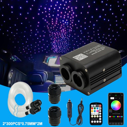 12V Auto LED Sternenhimmel Lichtfaser Glasfaser Optik Lichteffekte Fernbedienung - Bild 18 von 23