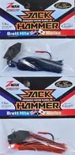 (Ct of 2) Z-Man Evergreen Chatterbait Jack Hammer 1/2 oz Evergreen Custom Blade!
