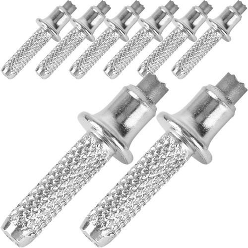8 Pcs Tungsten Tips for Walking Sticks Cane Cruches Hiking Travel Metal