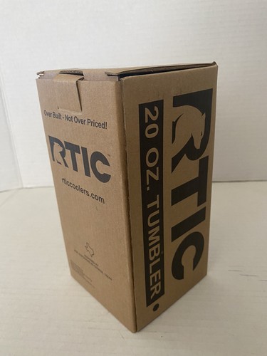 RTIC 20 oz Tumbler Hot Cold Double Wall Vacuum Insulated 20oz Matte Black READ! - Picture 8 of 9