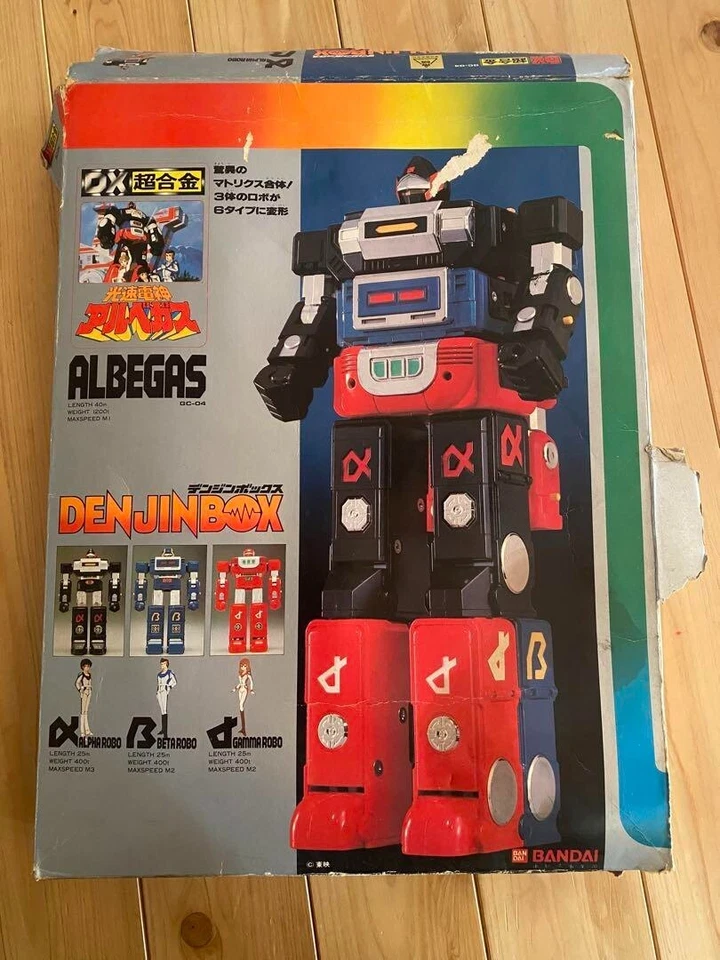 Rare VINTAGE 1983 VOLTRON II Red Blue Black GLADIATOR ALBEGAS BANDAI - Image 4 of 4