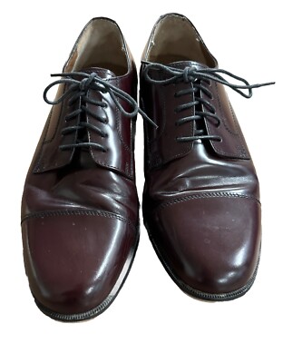 Bostonian 20398 Flex Cap Toe Leather Akron Burgundy Dress 