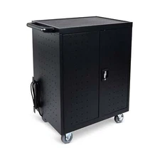 Luxor LLTP32-B 32 Laptop / Chromebook Charging Cart with Timer