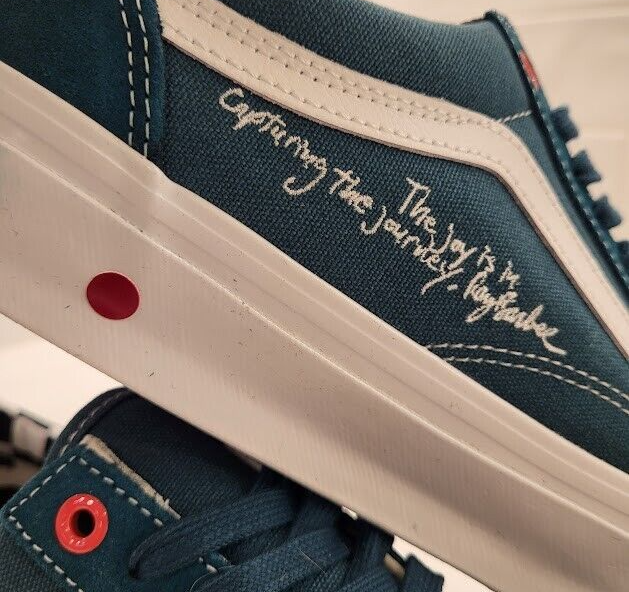Vans X Leica Ray Barbee OG Old Skool Dark Teal Mens Size 9