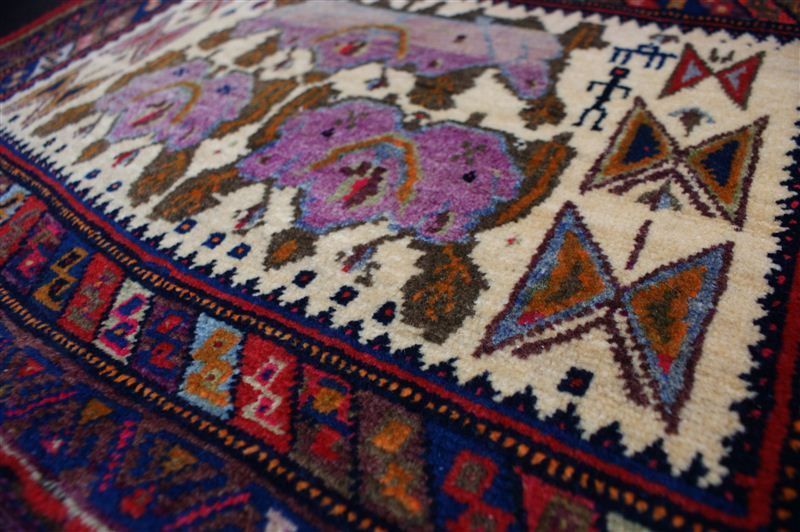 Tapis Grand Chameau Sac Sirdjan – Kelim Antique 124x76cm, Noué Main Laine & Coton