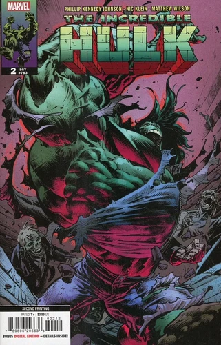 Incredible Hulk #2 Nic Klein (2nd Print) Marvel Comic 2023 NM