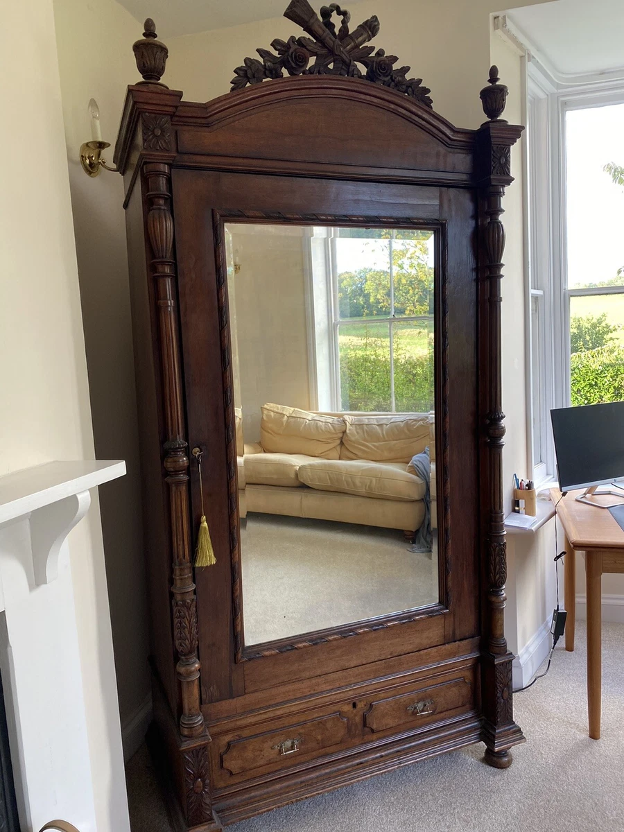 Antique armoire 2024 with mirror