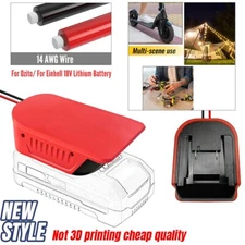 For Einhell 18V Li-Ion Battery Holder Dock DIY Adapter Power Wheels Connector