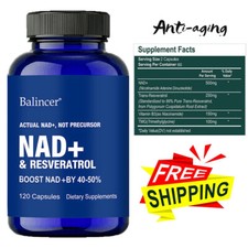NAD+ Integratore per Resveratrolo Antietà, Focus/Nicotinami da 30 a 120 Capsule