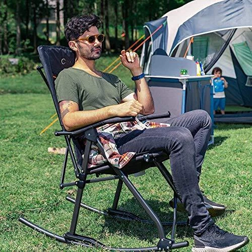 Portal oversized quad folding clearance camping rocking chair