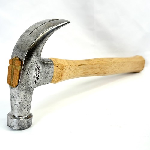 Vintage True Temper Dynamic Claw Hammer Octagonal Hickory Handle 1930’s - Picture 3 of 15