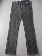 Vigoss Women's Jeans Black Size 30 Ace Straight Leg Stretch Mid Rise 29.5" Denim