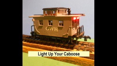 HO Caboose Lighting Kit with Track Pickup Wheel Set 33