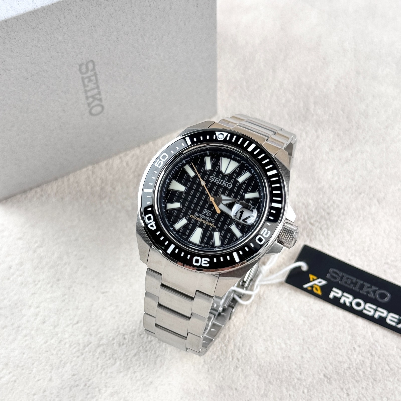 Seiko Prospex Sea SRPE35 Black Dial King Samurai Automatic Divers Men's Watch