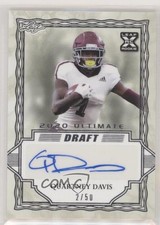 2020 Leaf Ultimate Draft 2/50 Quartney Davis #BA-QD1 Auto 4ns
