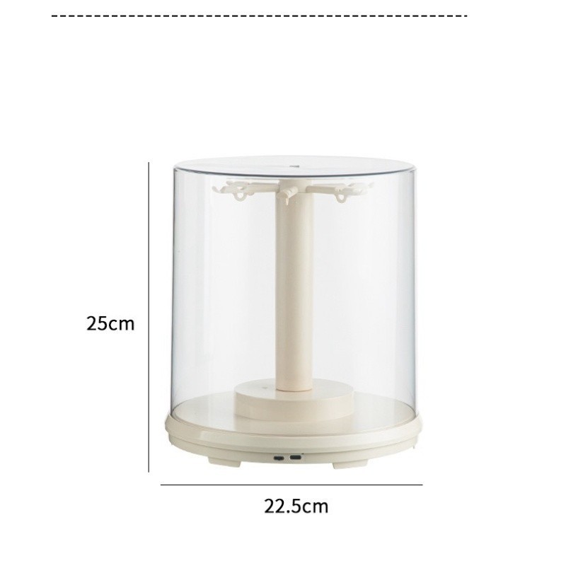 360° Rotating Clear Acrylic Display Case – Labubu