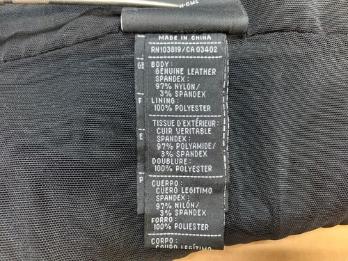 Harley Davidson Damen Lederweste schwarz Schnürung hinten mit seitlichem Reißverschluss Small - Bild 9 von 14