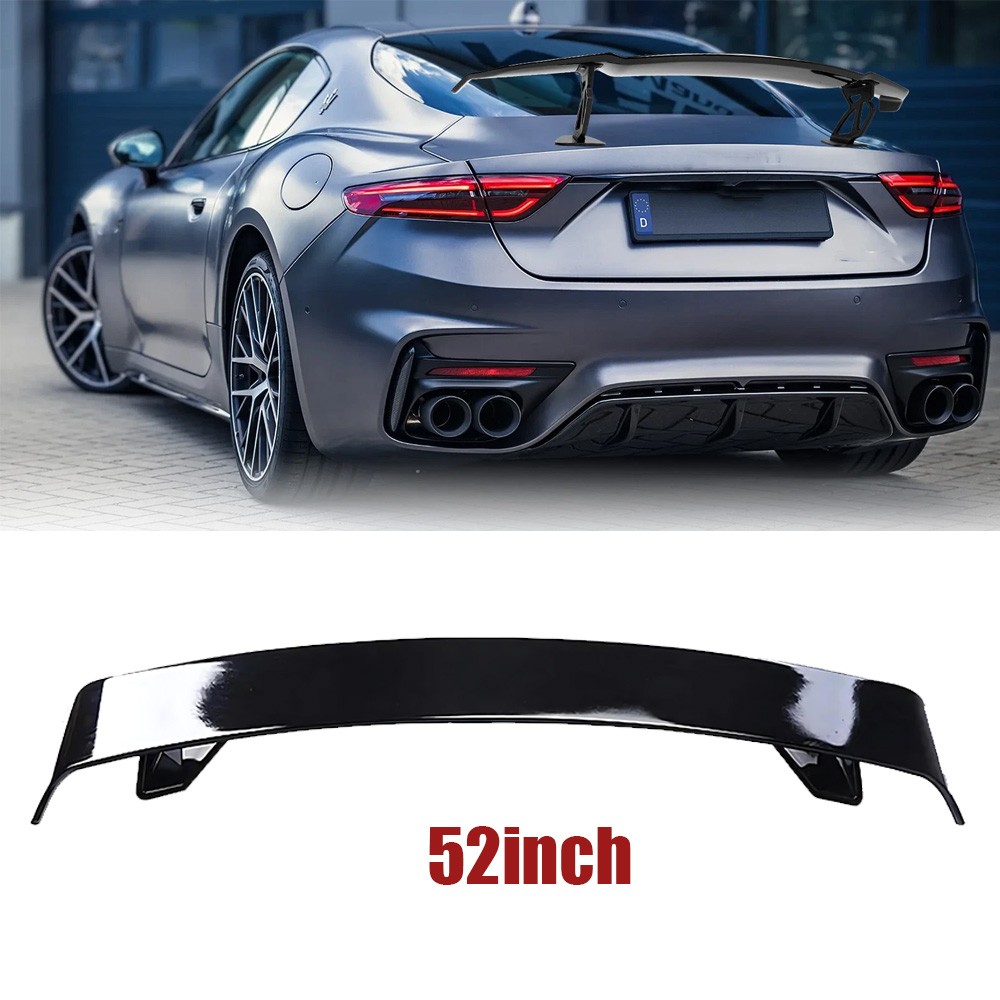 Gloss Black style 52" Rear Spoiler Wing Truck GT style For Maserati Gran Turismo