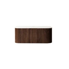 DINA 36'' Wall Mounted Plywood Cabinet with Carrara White Sintered Stone Count