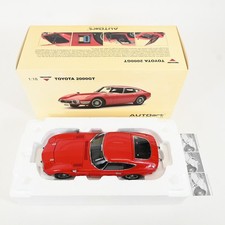 AUTOart 1/18 Toyota 2000GT Coupe Upgraded Version Red Diecast Model Car