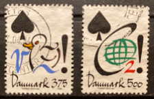 Denmark Environmental Stamps 1994.  Save Water. Save CO2. AFA # 1060-1061