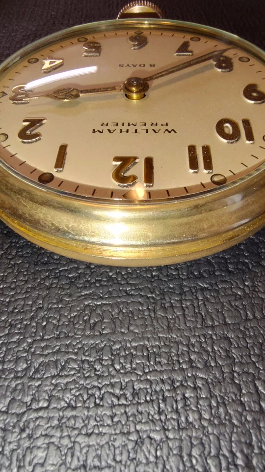 Reloj de bolsillo Waltham Premier 1939 8 días, modelo L-670, grado: 687, tamaño: 6,75 L Foto 3 de 4