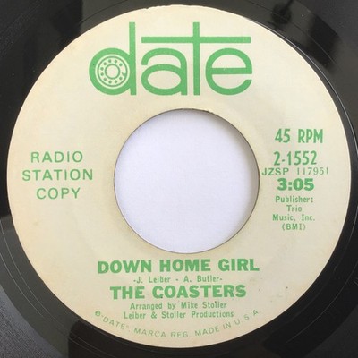 The Coasters - Down Home Girl (7'') (Very Good (VG))