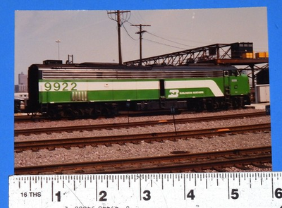 #ad Burlington Northern EMD E9 Diesel Locomotive #9922 vintage photo 6quot; x 4quot; $4.99