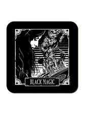 Deadly Tarot Black Magic Square Coaster