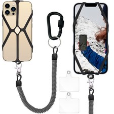 Cell Phone Lanyard with Carabiner Clip - Anti-Drop Tether for Outdoor Activities