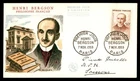 Mayfairstamps France FDC 1959 Henri Bergson Books First Day Cover aaw_28741