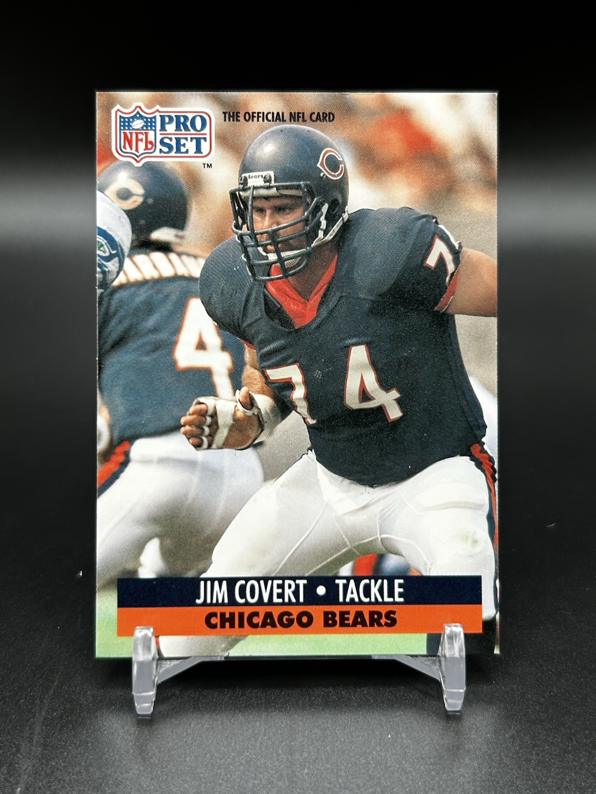 1991 Pro Set #102 Jim Covert Chicago Bears Football Card