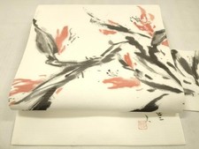 Heiwaya Kimono *Summer garment, 9-inch Nagoya obi, silk crepe, artist's work,