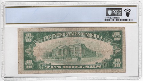 1929 $10 FRBN Star Note St. Louis Fr#1860-H* VF-20 - Picture 2 of 2