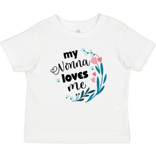 Inktastic My Nonna Loves Me For Girls Granddaughter Baby T-Shirt Girl Grandkids