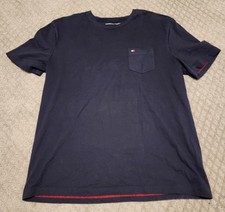 Men's TOMMY HILFIGER Tee T-Shirt * size XL navy pocket